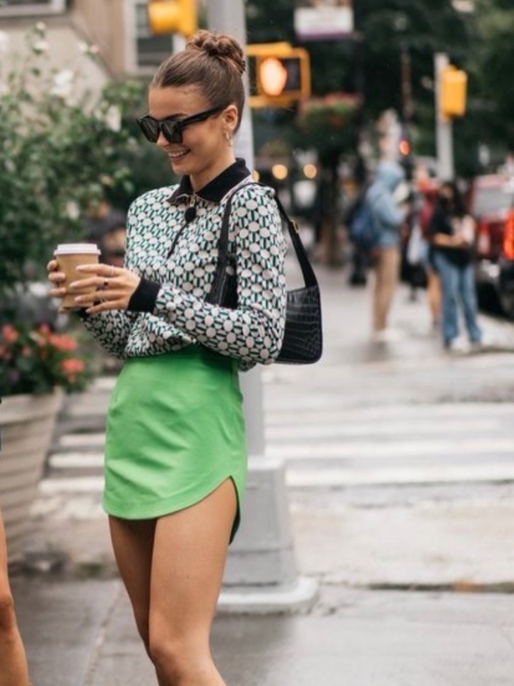 THE ATTICO | Green Mini Skirt